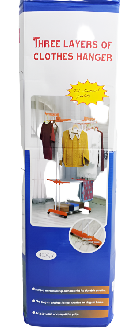 Three Layer Clothes Hanger Rack EYK5a AGT Plaza Marketplace