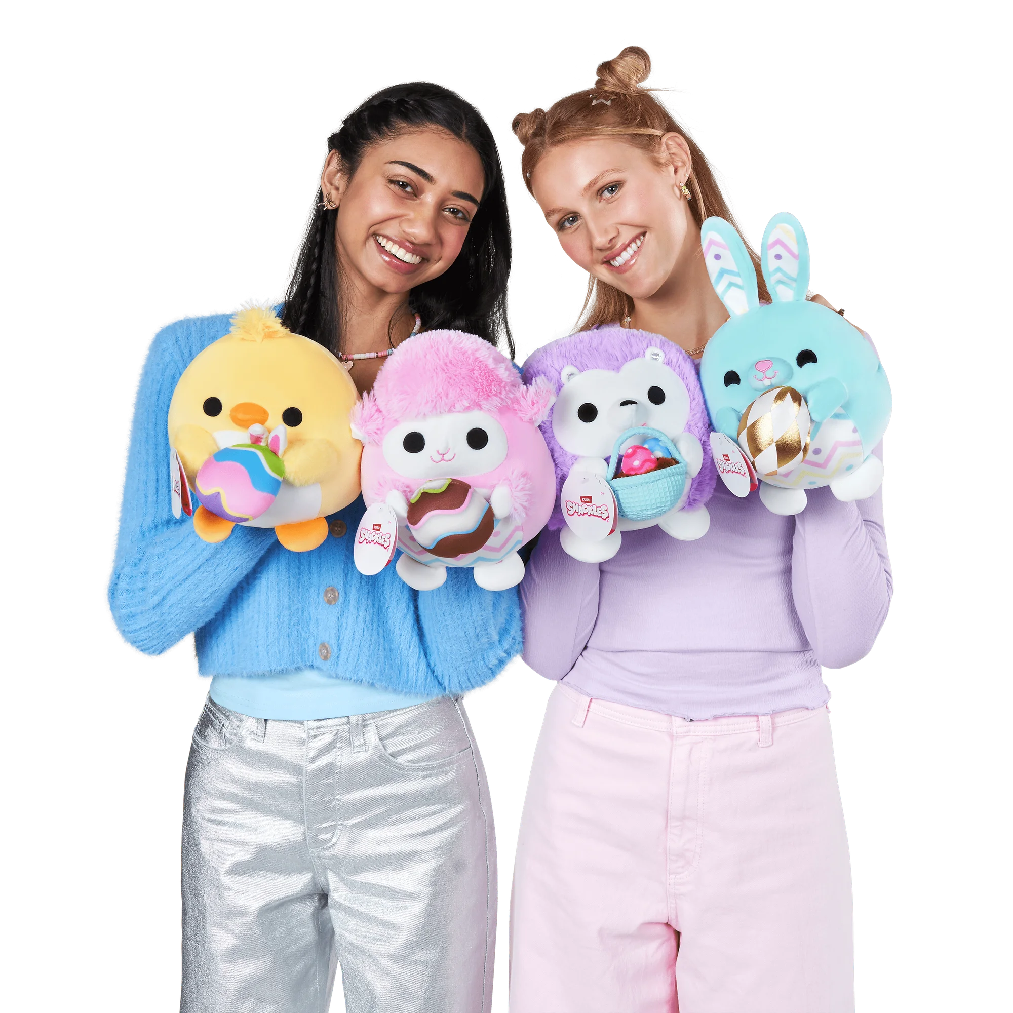 SNACKLES 8 inch Easter Snackle April the Bunny, Ultra Soft Collectible Plush Toy by ZURU | WTWL904XA