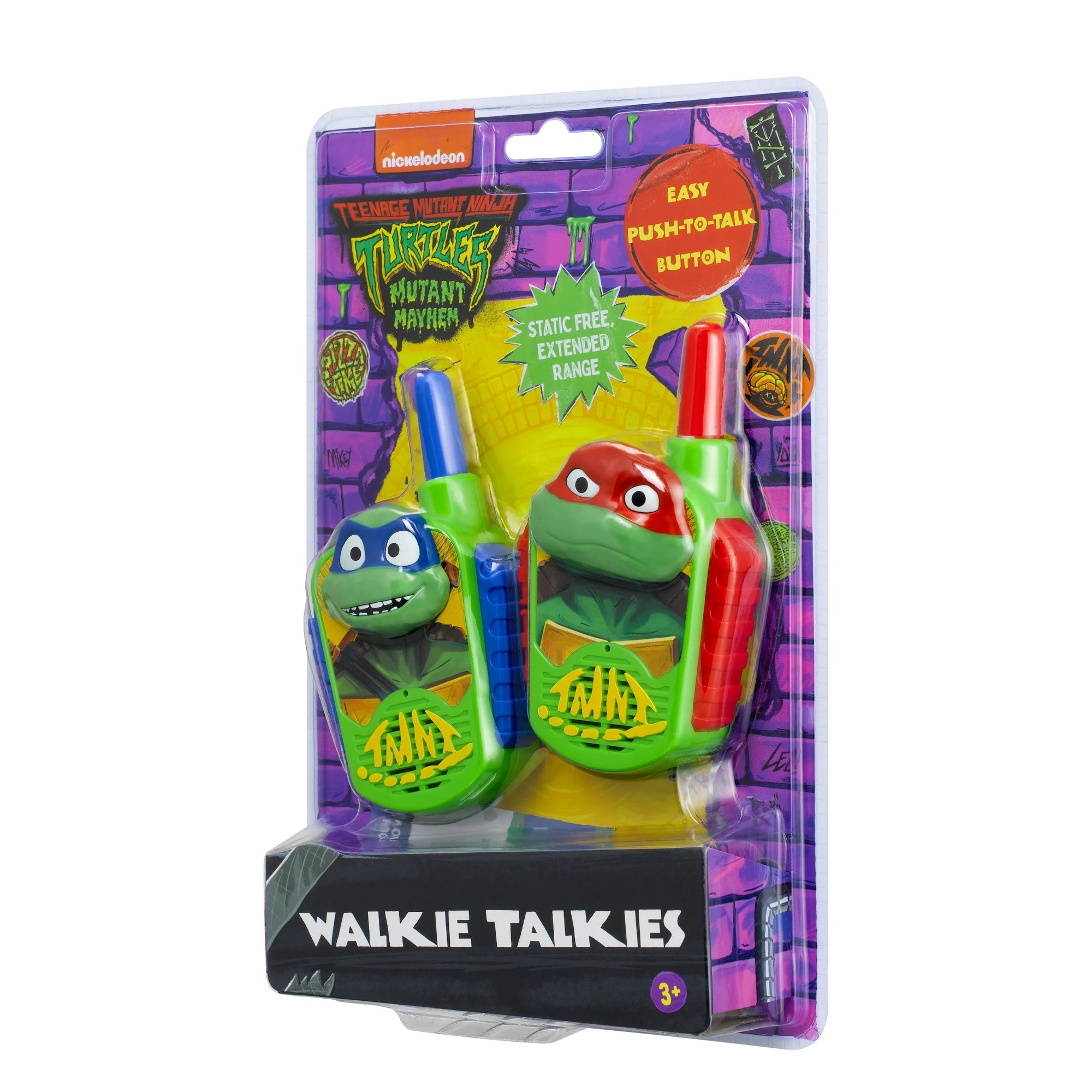 Teenage Mutant Ninja Turtles Extended Range Walkie Talkies - Action Figures Children Ages 3+  |  WTWL1106XA