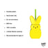 Peeps Sculpted Tumbler with Straw, Yellow, 14oz |  WTWL888XA