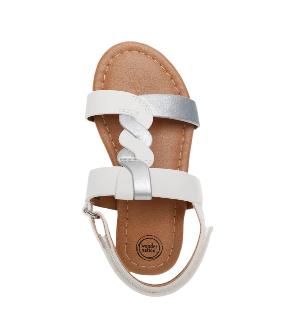 Wonder Nation Toddler Girl Braid Sandals | WTWL1185XB