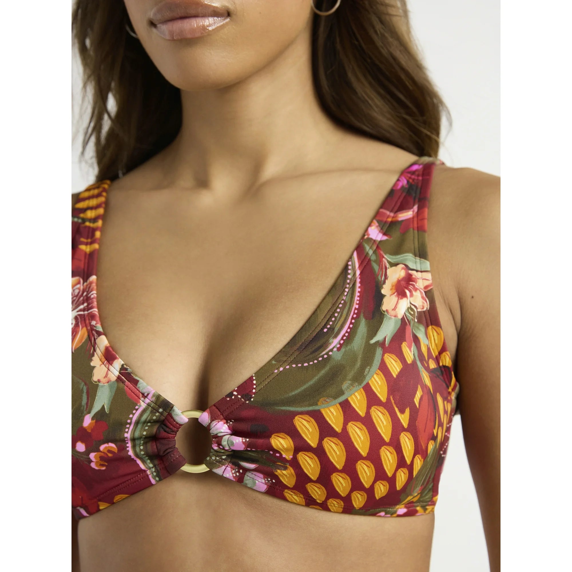 Sofia by Sofia Vergara Women's Ring Front Bralette Swim Top, Sizes XS-XL | WTWL988XA