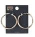 Madden NYC Women's Fashion Gold-Tone Openwork Large Hoop Earrings | WTWL622XC