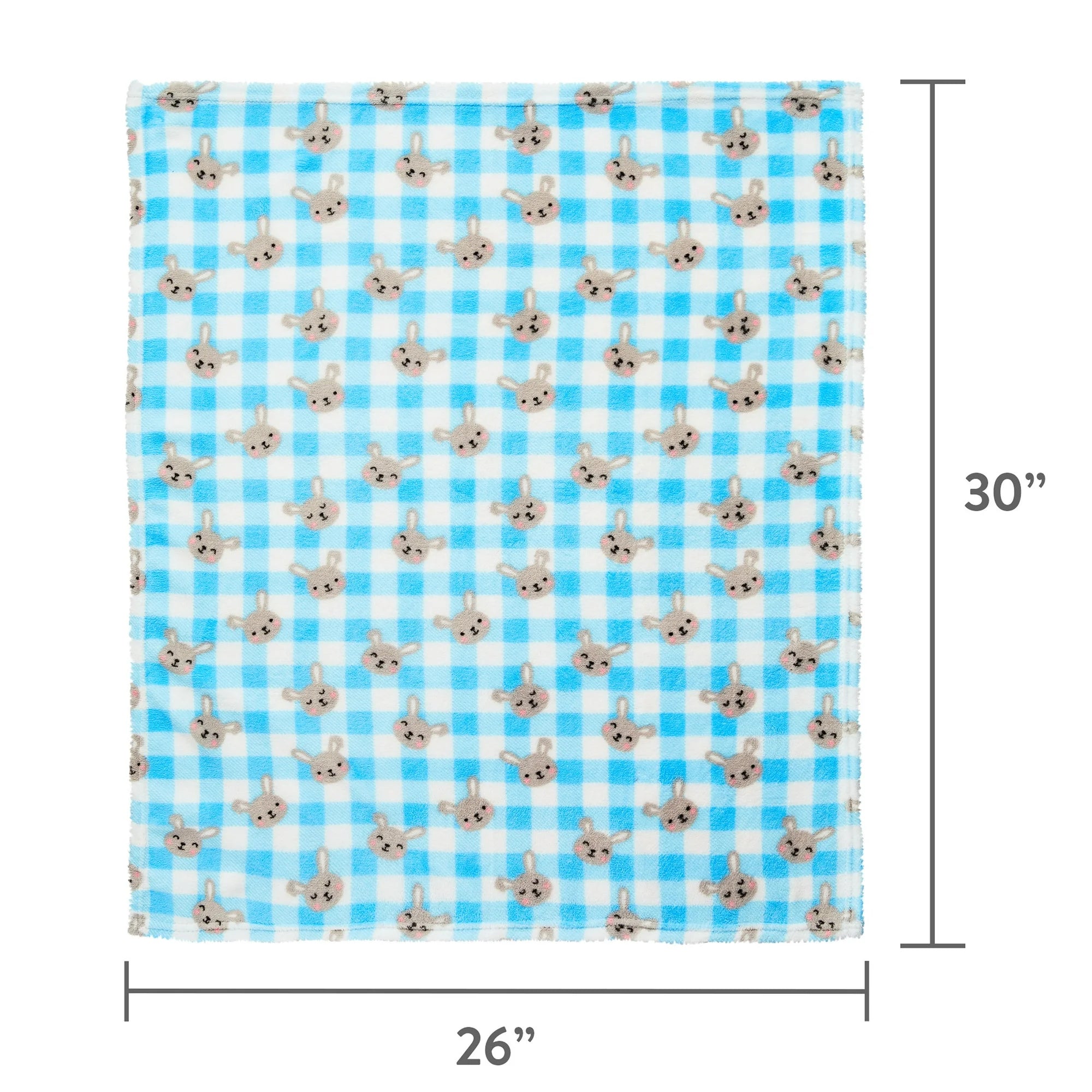 Parent's Choice Plush Baby Easter Bunny Blanket for Infant Boys, 30" x 36"  |  WTWL894XA