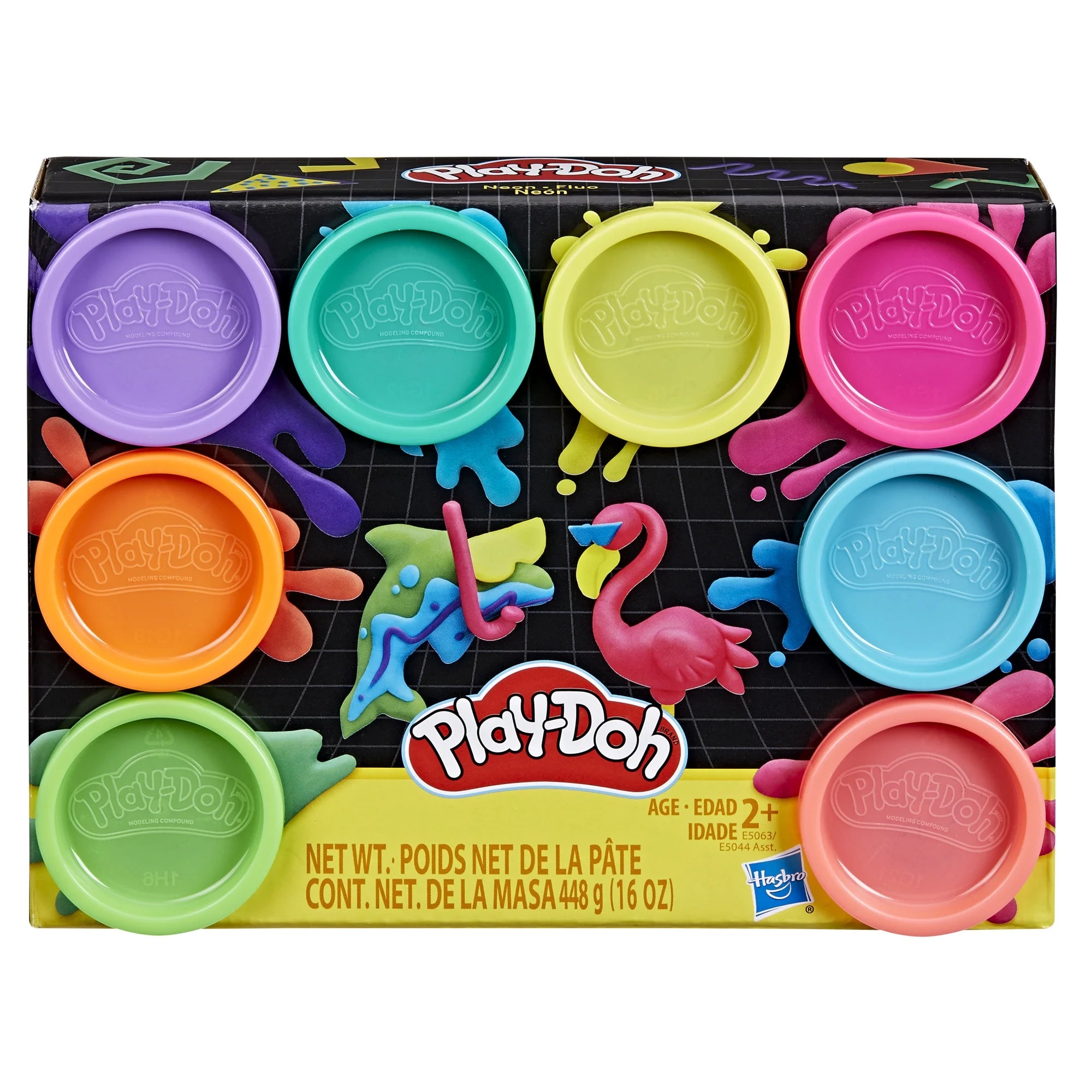 Play-Doh Neon Colors 8 Pack of 2-Ounce Cans, Arts and Crafts for Kids, Imagination Toys |  WTWL1004XA