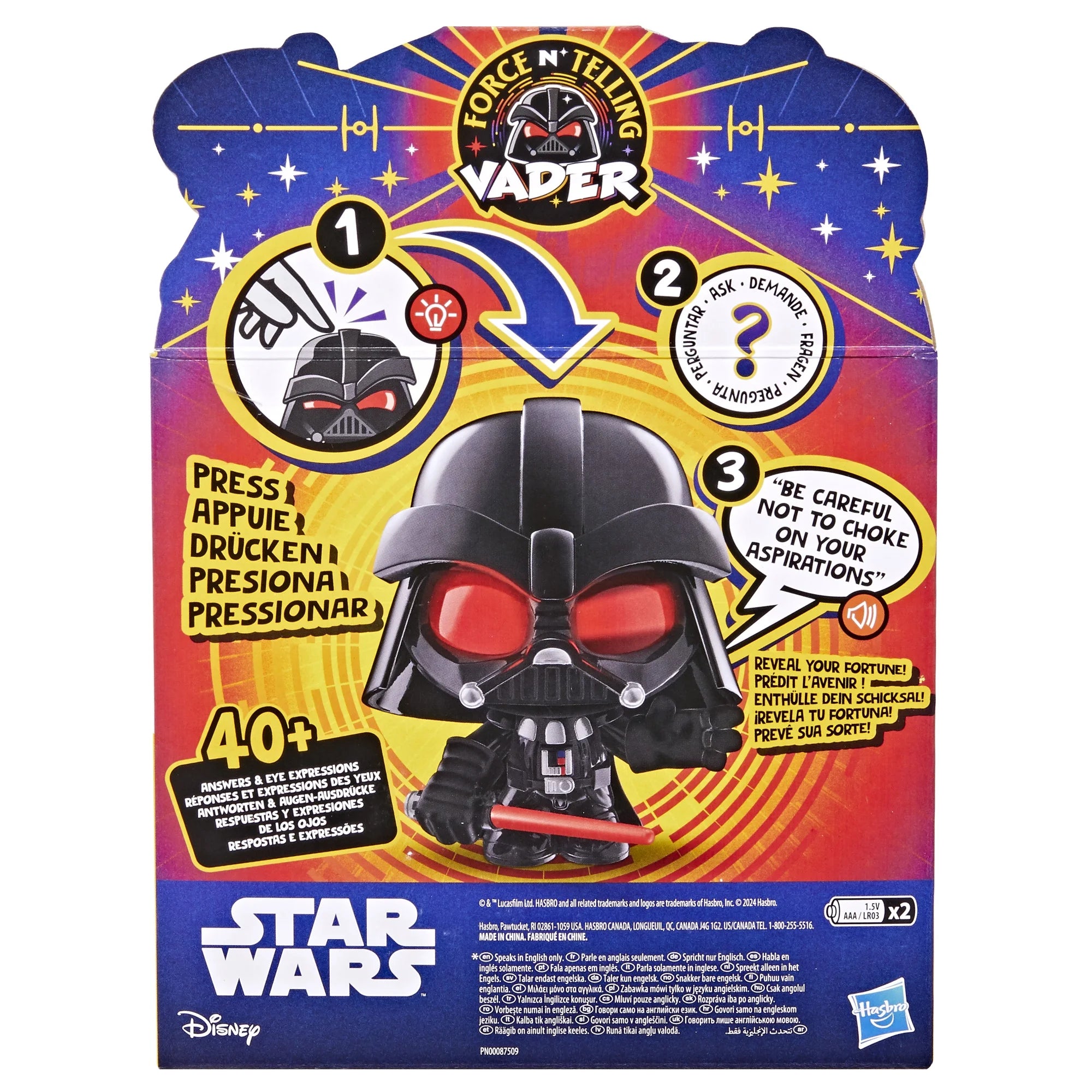Star Wars Force N Telling Vader, Star Wars Toys for Kids Ages 4 and Up | WTWL764XA