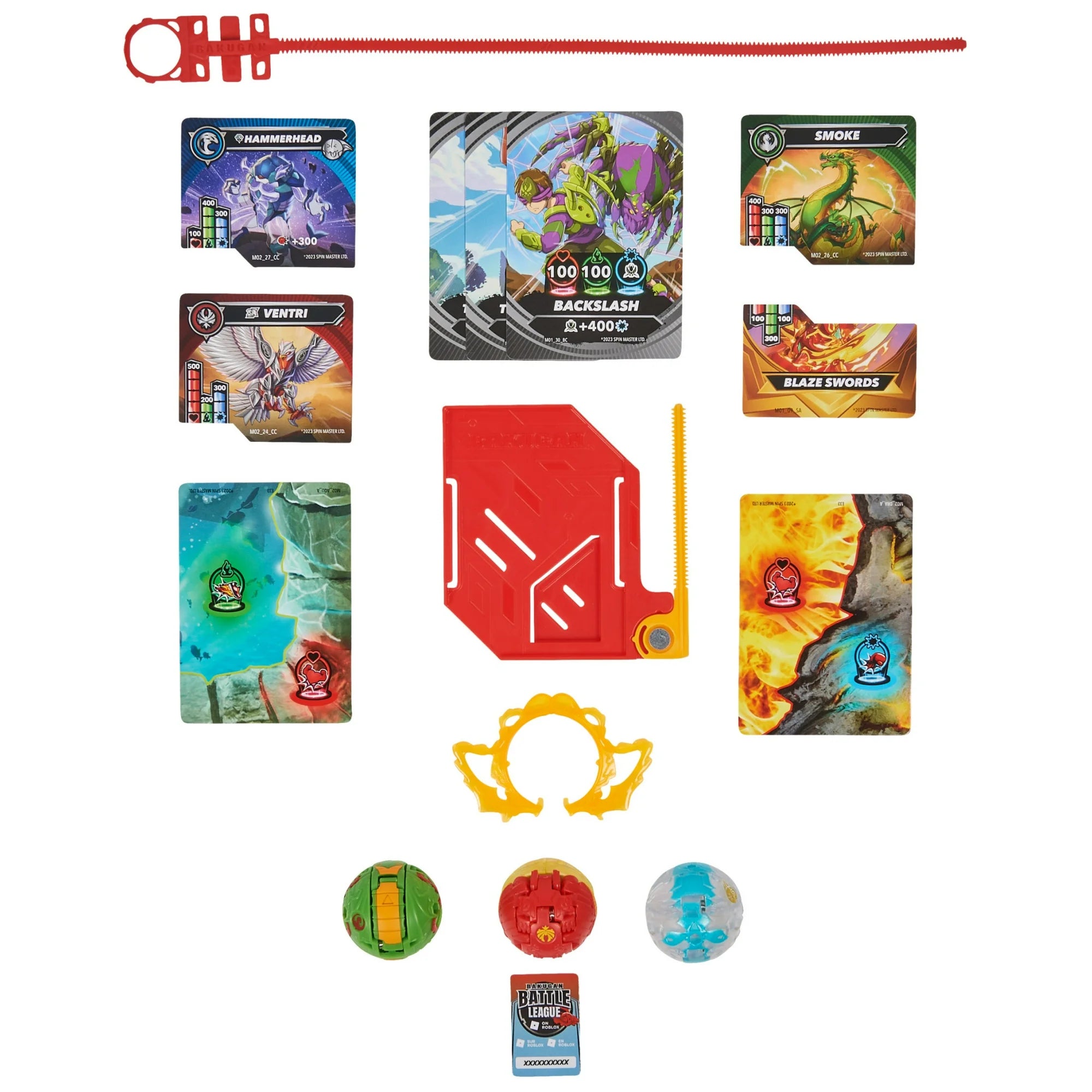 Bakugan Starter 3-Pack Spinning Action Figures, Special Attack Bruiser, Octogan and Nillious  |  WTWL869XA