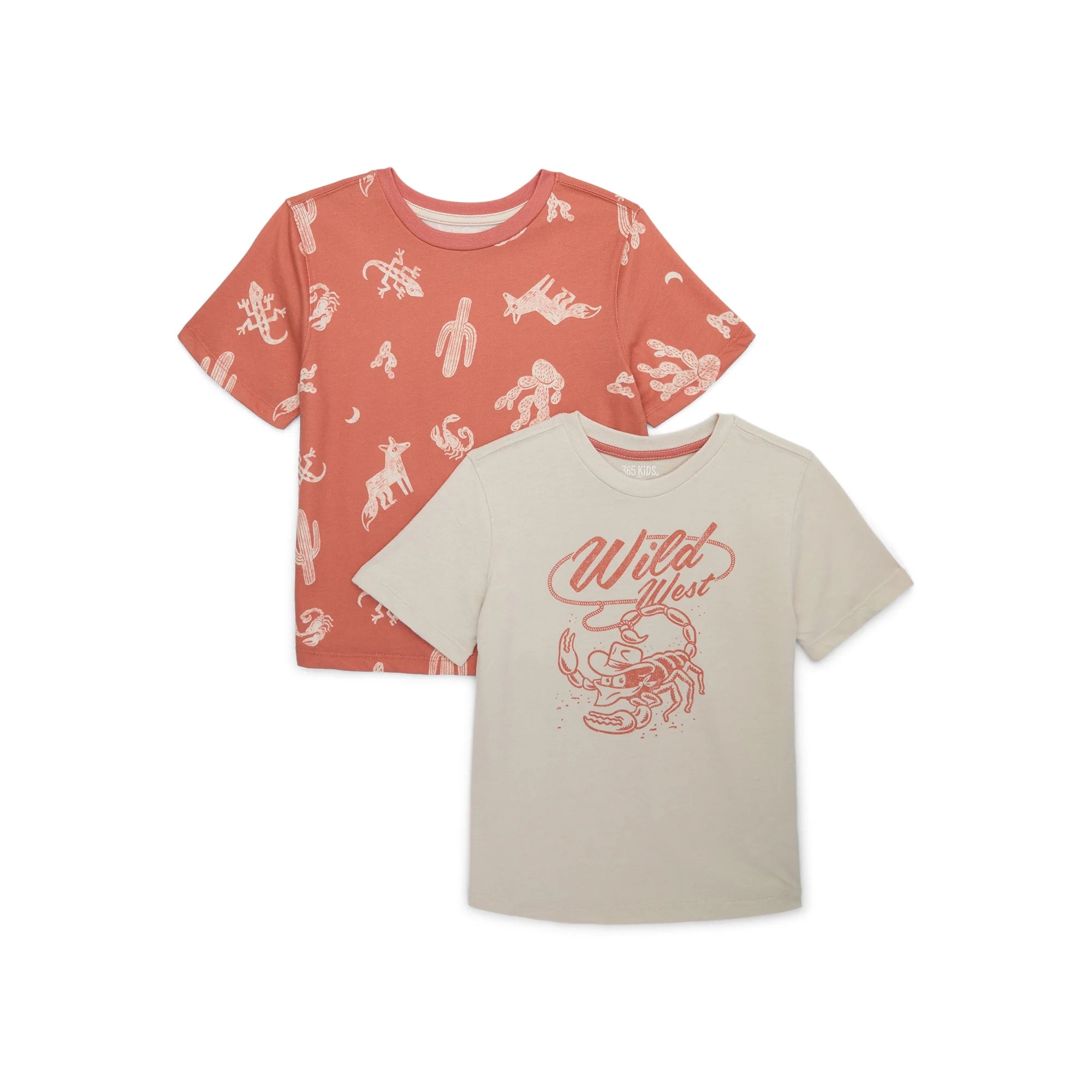 365 Kids by Garanimals Boys Mix and Match Multipack Graphic Tees, 2-Piece,  |   WTWL1139XA