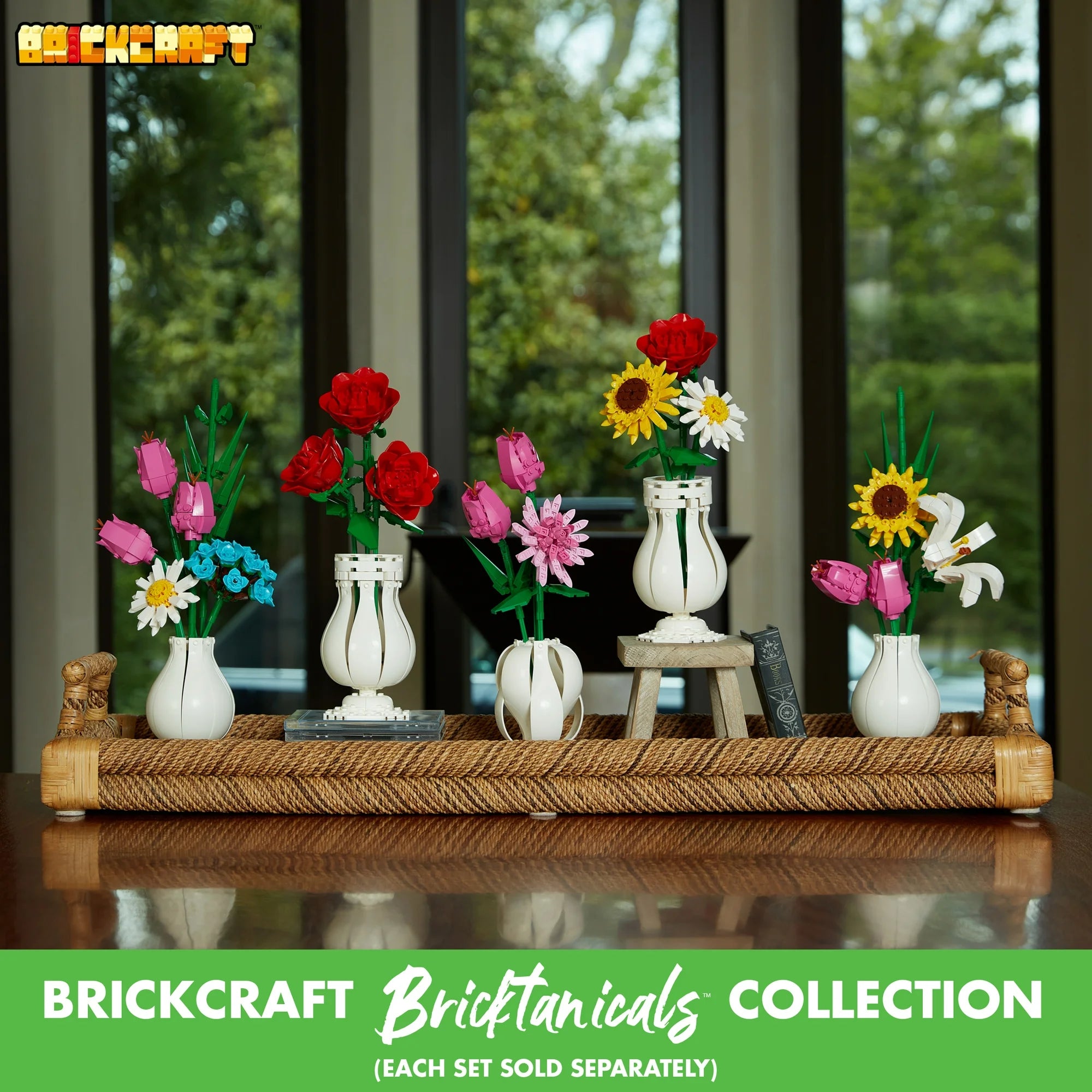 Brickcraft Bricktanicals Dahlia Building Kit (100-Piece Set), Artficial Flower Craft, Gift For Him and Her |  WTWL941XA