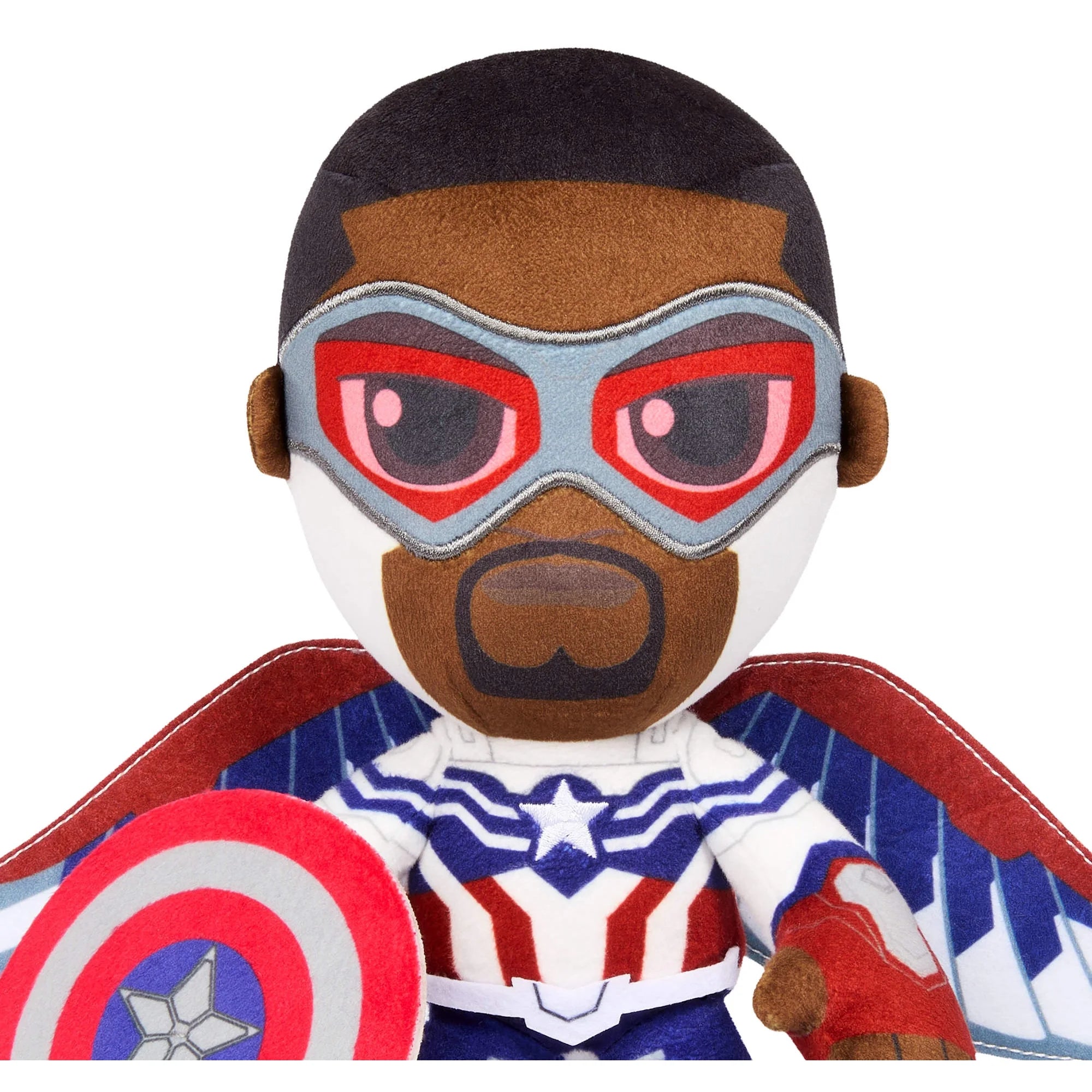 Marvel Plush Captain America: Brave New World Soft Doll, 8-inch Collectible Stuffed Super Hero Figure | WTWL843XA