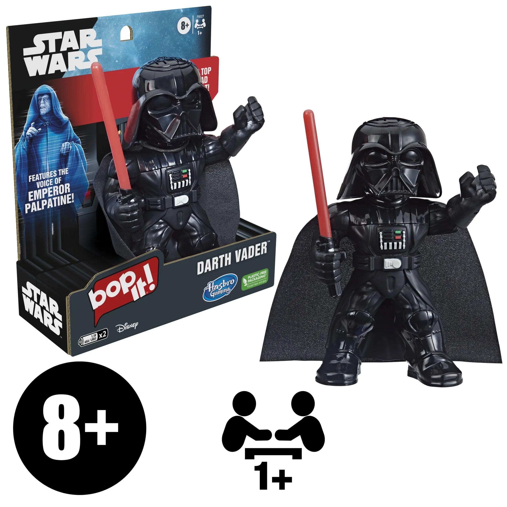 Bop It! Star Wars Darth Vader Edition Game, Features the Voice of Emperor Palpatine, Ages 8 and Up  |   WTWL1072XA