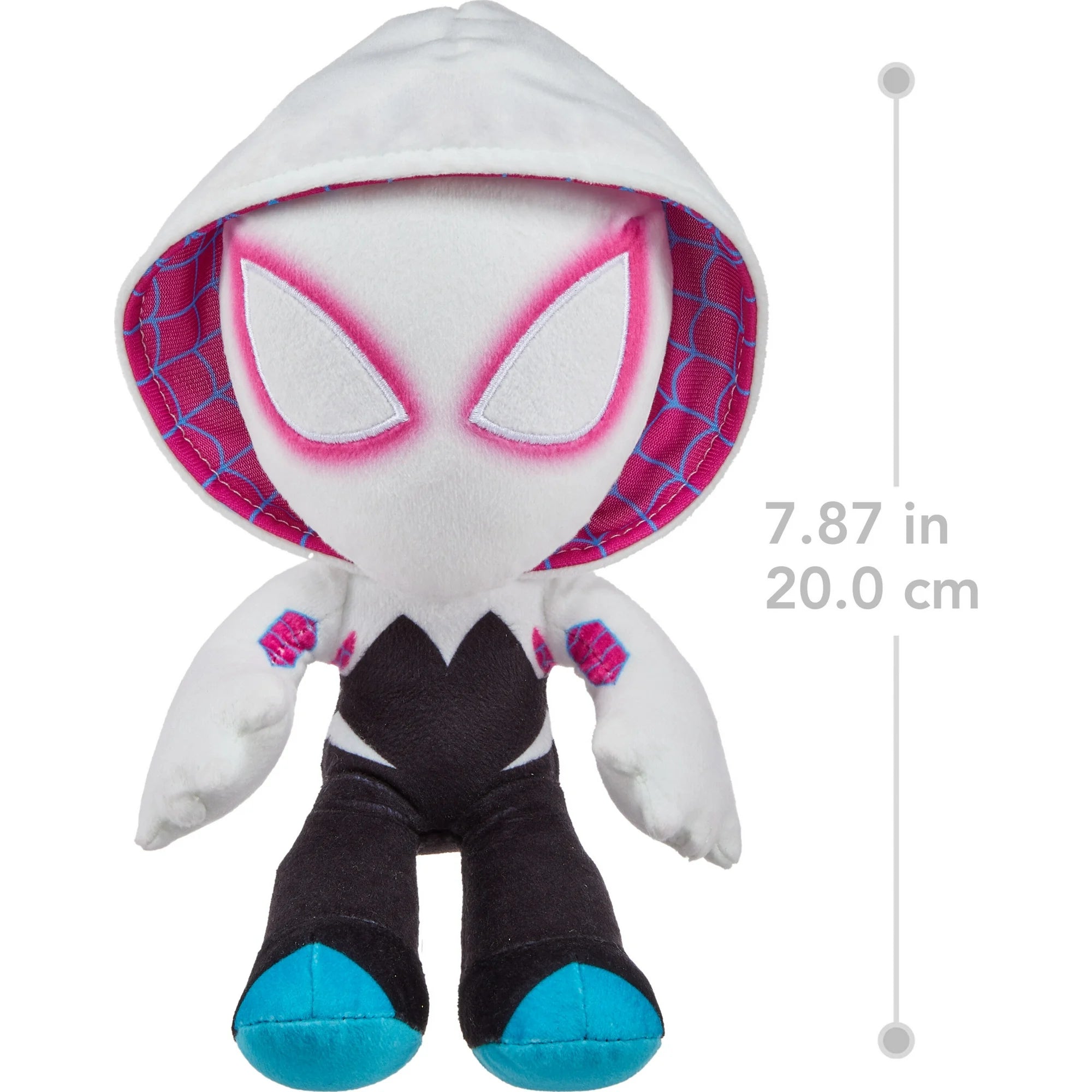 Marvel Plush Spider-Gwen Soft Doll, 8-inch Collectible Stuffed Ghost-Spider Super Hero Figure | WTWL846XA
