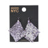Madden NYC Women's Fashion Lavender Chainmail Chandelier Earrings | WTWL689XA