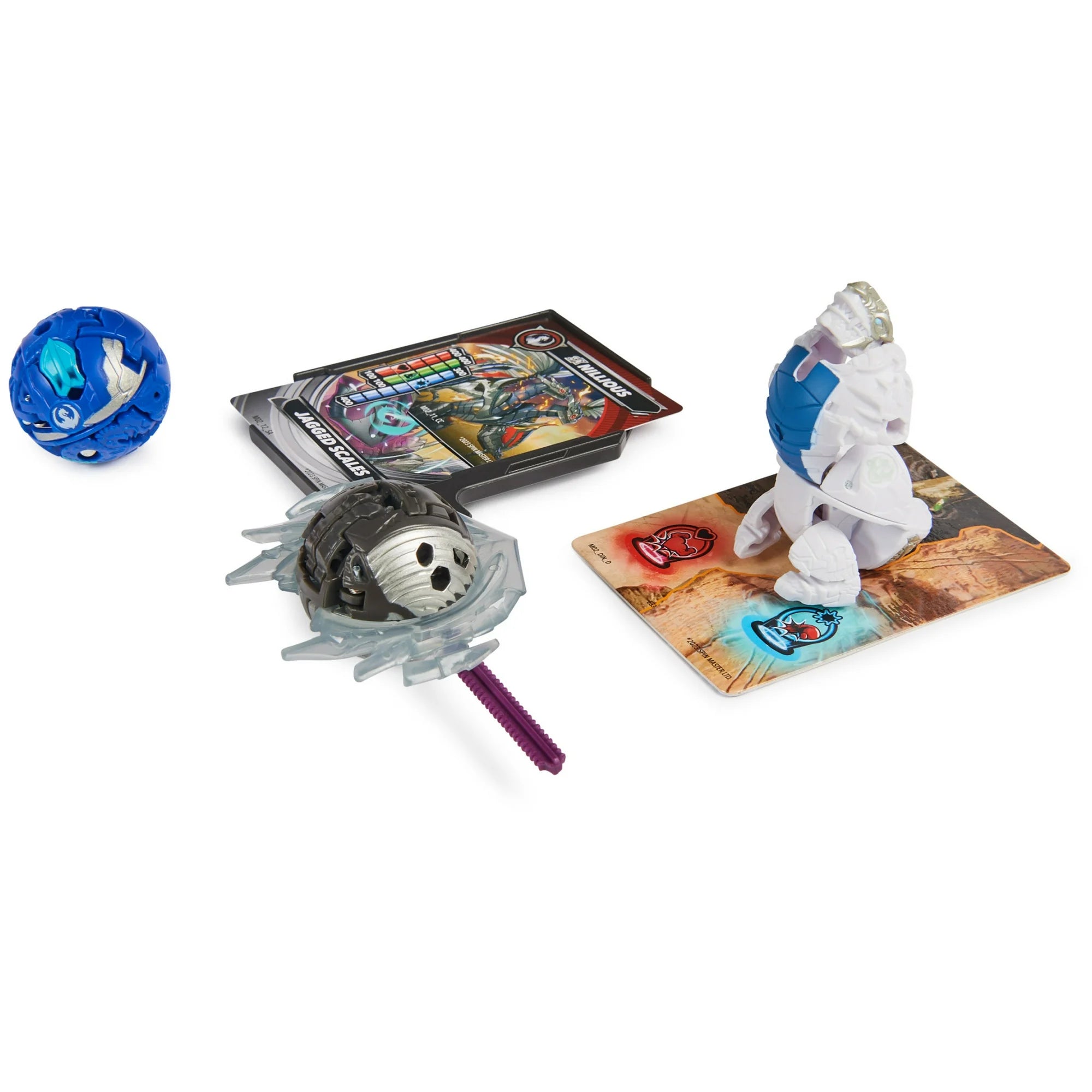 Bakugan Starter 3-Pack Spinning Action Figures, Special Attack Dragonoids, Hammerhead and Nillious |  WTWL868XA