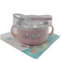 Honey Kids Plate and Spoon, Pink | GOM40b