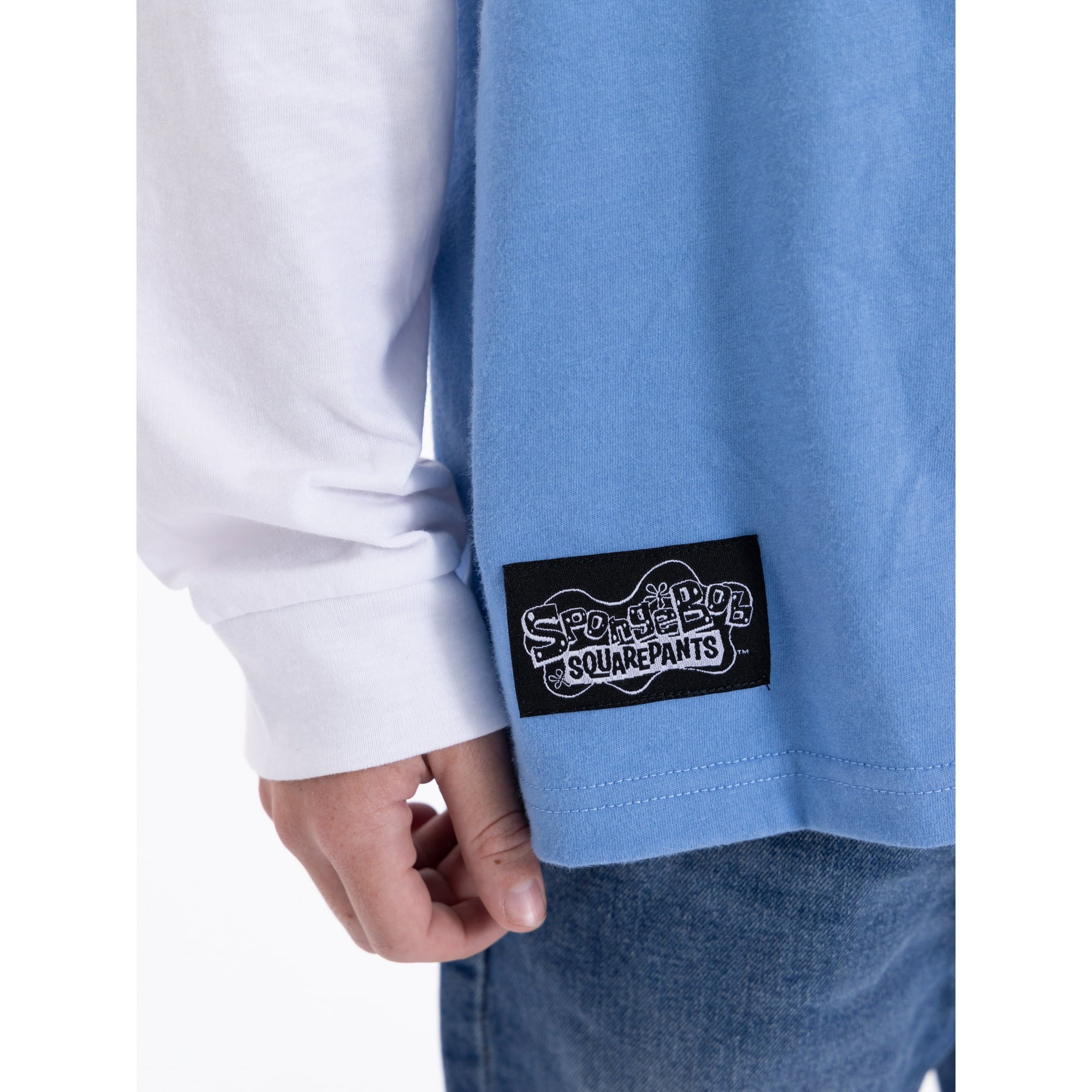 SpongeBob SquarePants Boys Graphic Layered Tee with Long Sleeves, Sizes 4-18 | WTWL935XA