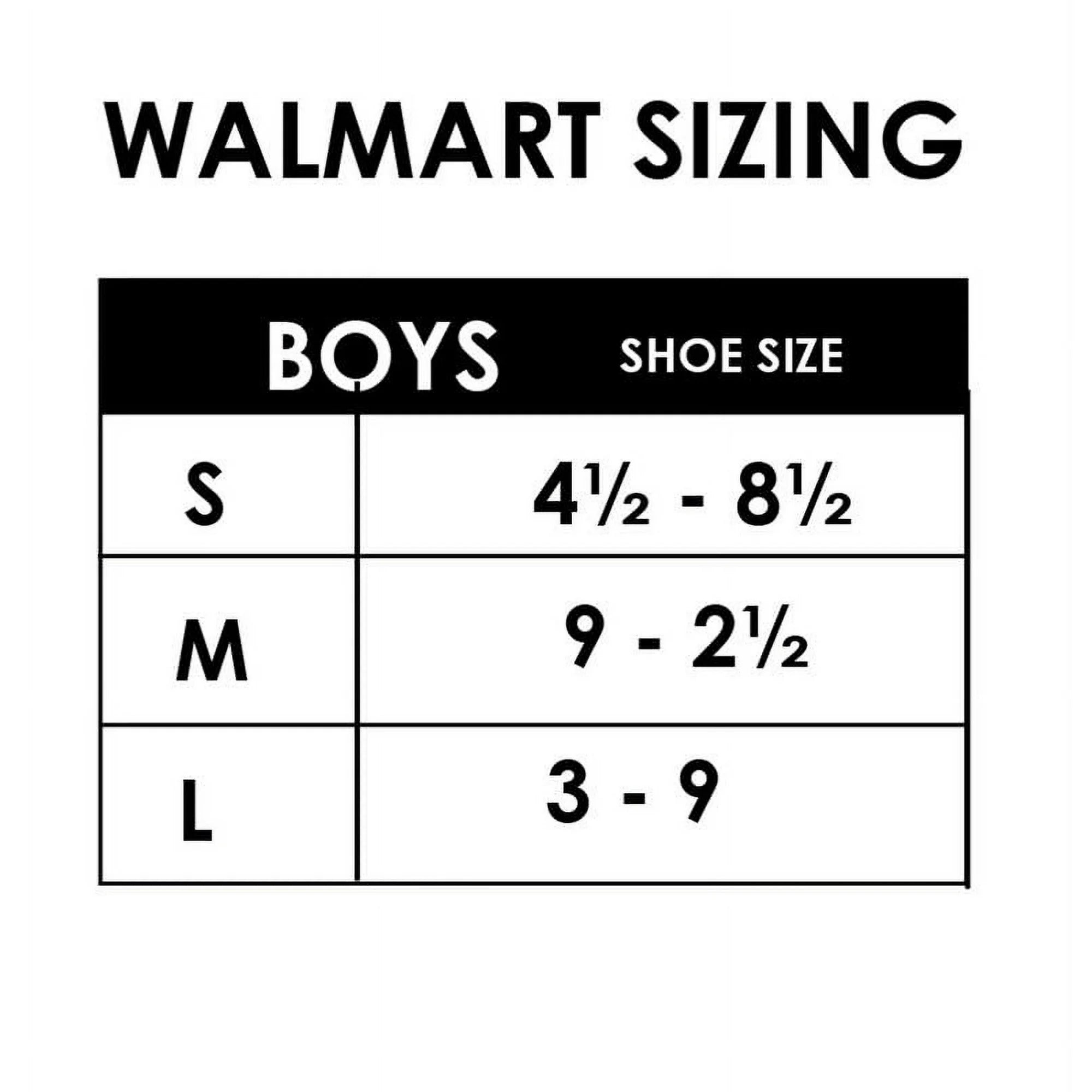 Wonder Nation Boys 3-Pack No Show Socks, Shoe Sizes S (4.5-8.5) |  WTWL1100XA