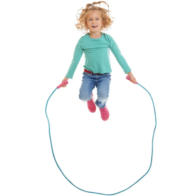Goofy Foot Designs Jump Rope - Includes 7 Foot Glitter Infused Jump Rope, 10 Jacks & Ball, 2 Chinese Jump Ropes - Provides House of Active Fun for both Indoors & Outdoors! | WTWL1026XC