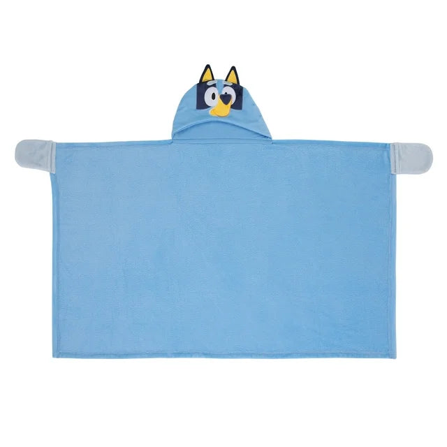 NoJo Bluey Hooded Toddler Blanket, Blue, Toddler Boy or Girl | WTWL913XA