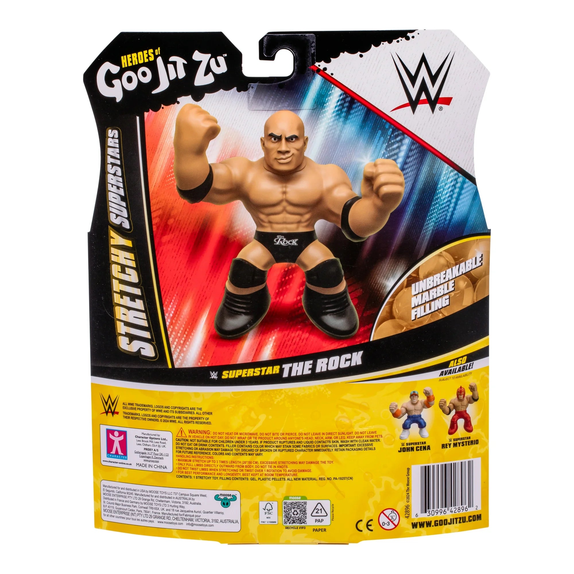 Heroes of Goo Jit Zu WWE Stretchy Superstars The Rock, Stretchy Action Figure, Ages 4+ |  WTWL767XA