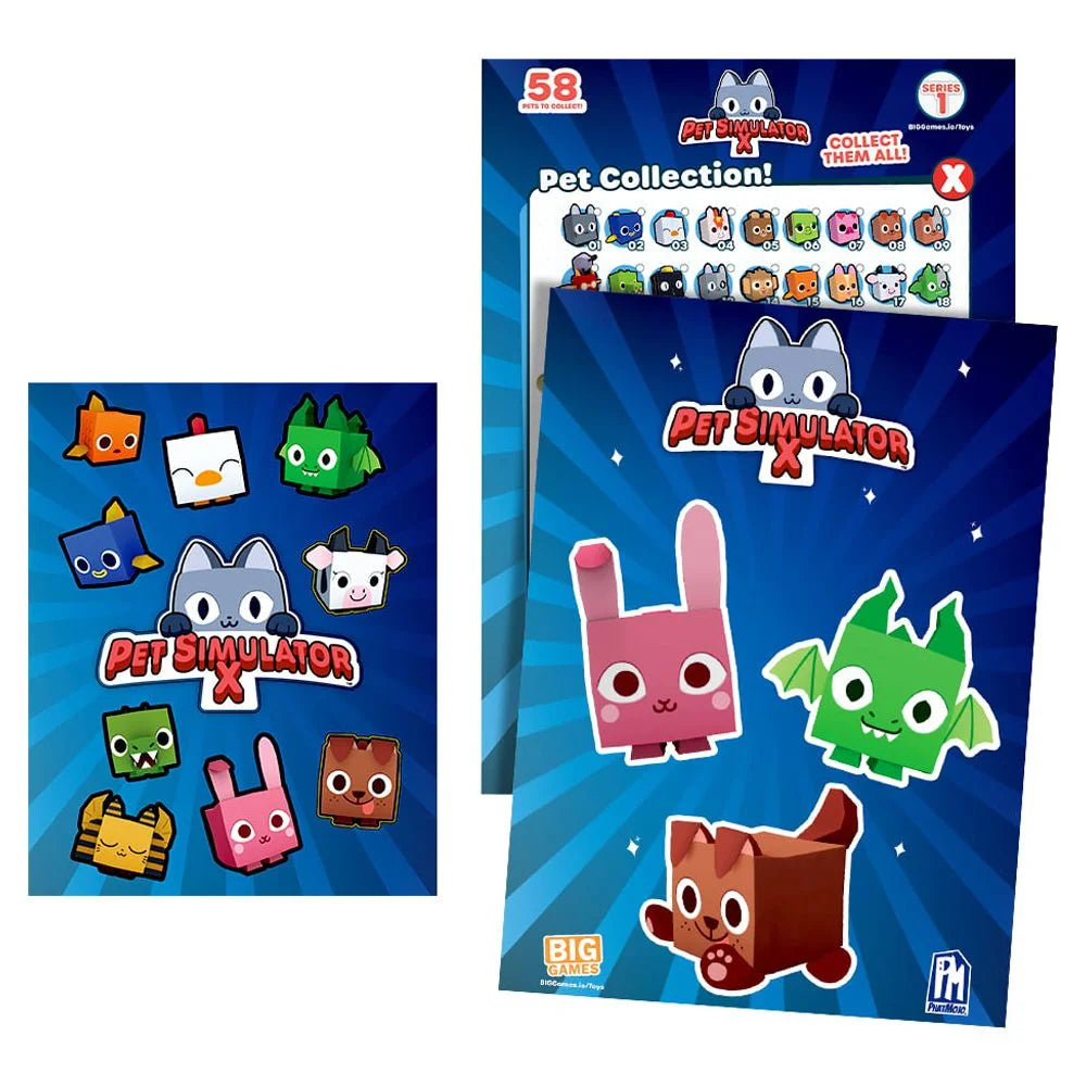PET SIMULATOR X - Blue Iridescence Cat Collector Bundle (Mystery Case w/ 8 Items, Series 1) [Includes DLC]  | WTWL854XA