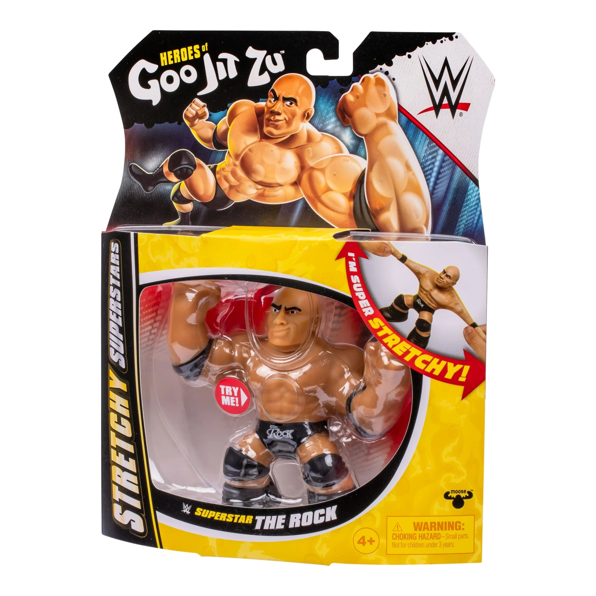 Heroes of Goo Jit Zu WWE Stretchy Superstars The Rock, Stretchy Action Figure, Ages 4+ |  WTWL767XA