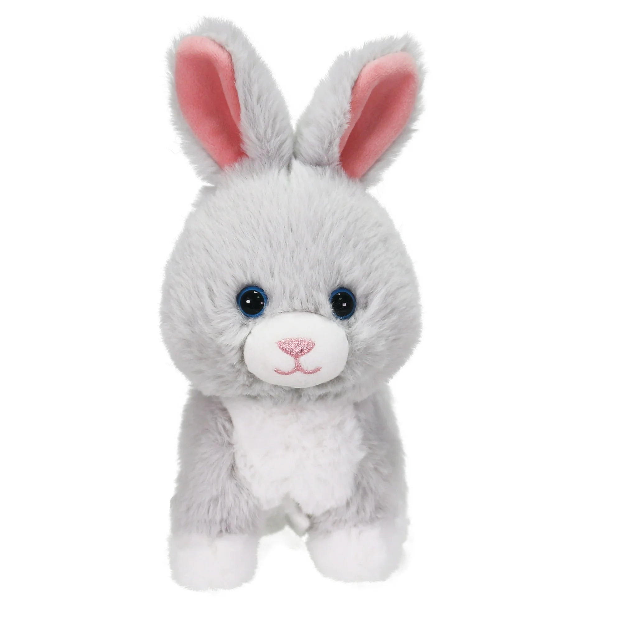 Kid Connection-Mini Walking Pet Grey Bunny 6inches | WTWL841XA