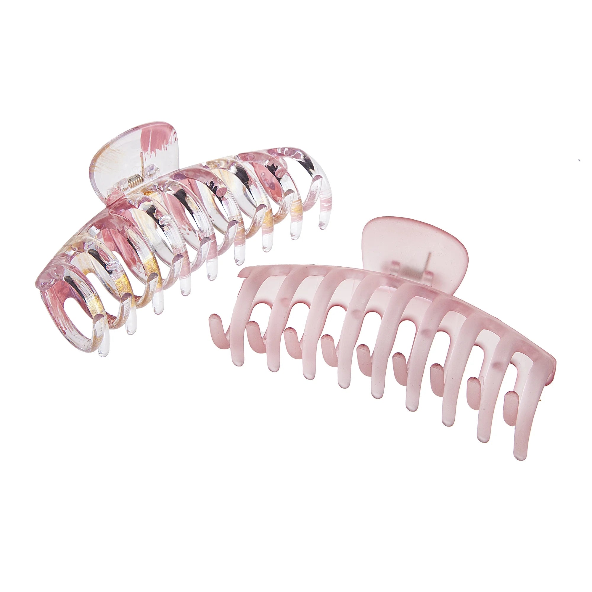 Enchante Wide-Curved No-Slip Claw Clips, Multicolor & Peach Painted, 2 Ct  |  WTWL1111XA