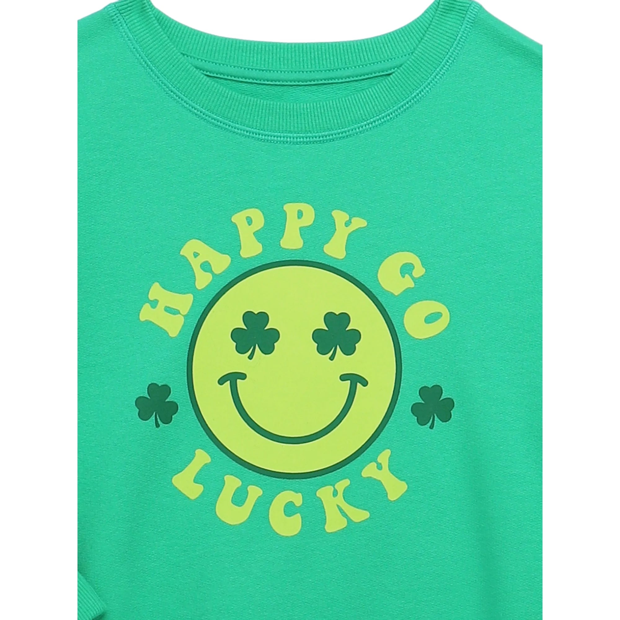 Saint Patrick's Day Girls Graphic Fleece Sweatshirt with Long Sleeves from Way to Celebrate, |  WTWL803XA
