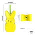 Peeps Sculpted Tumbler with Straw, Yellow, 14oz |  WTWL888XA