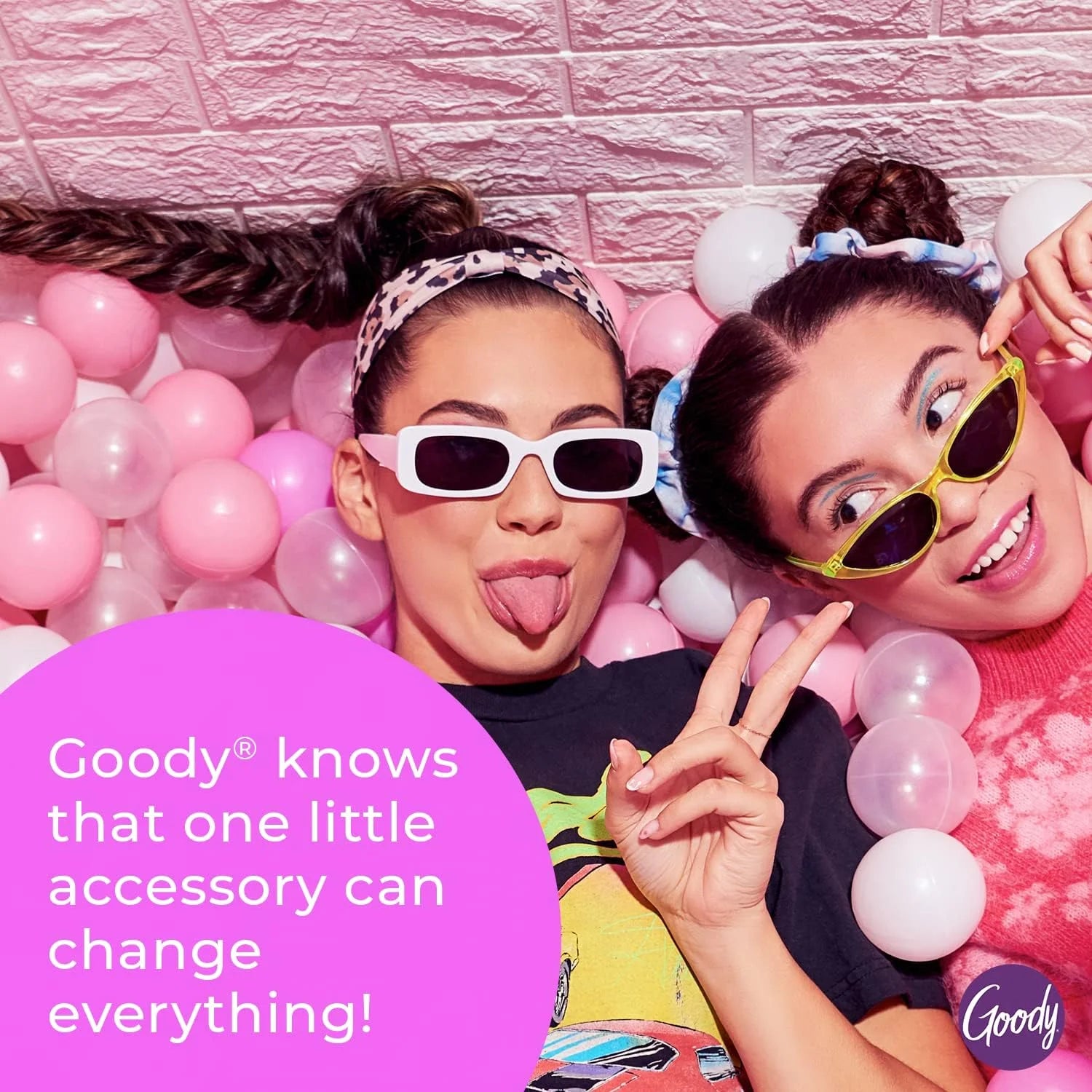 Goody Large Claw Clips,Slideproof Grip, 2Ct, Black & Tortoise Print  |  WTWL1115XA