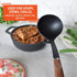 Imusa Nylon Black Cooking Ladle with Woodlook Handle | WTWL996XA