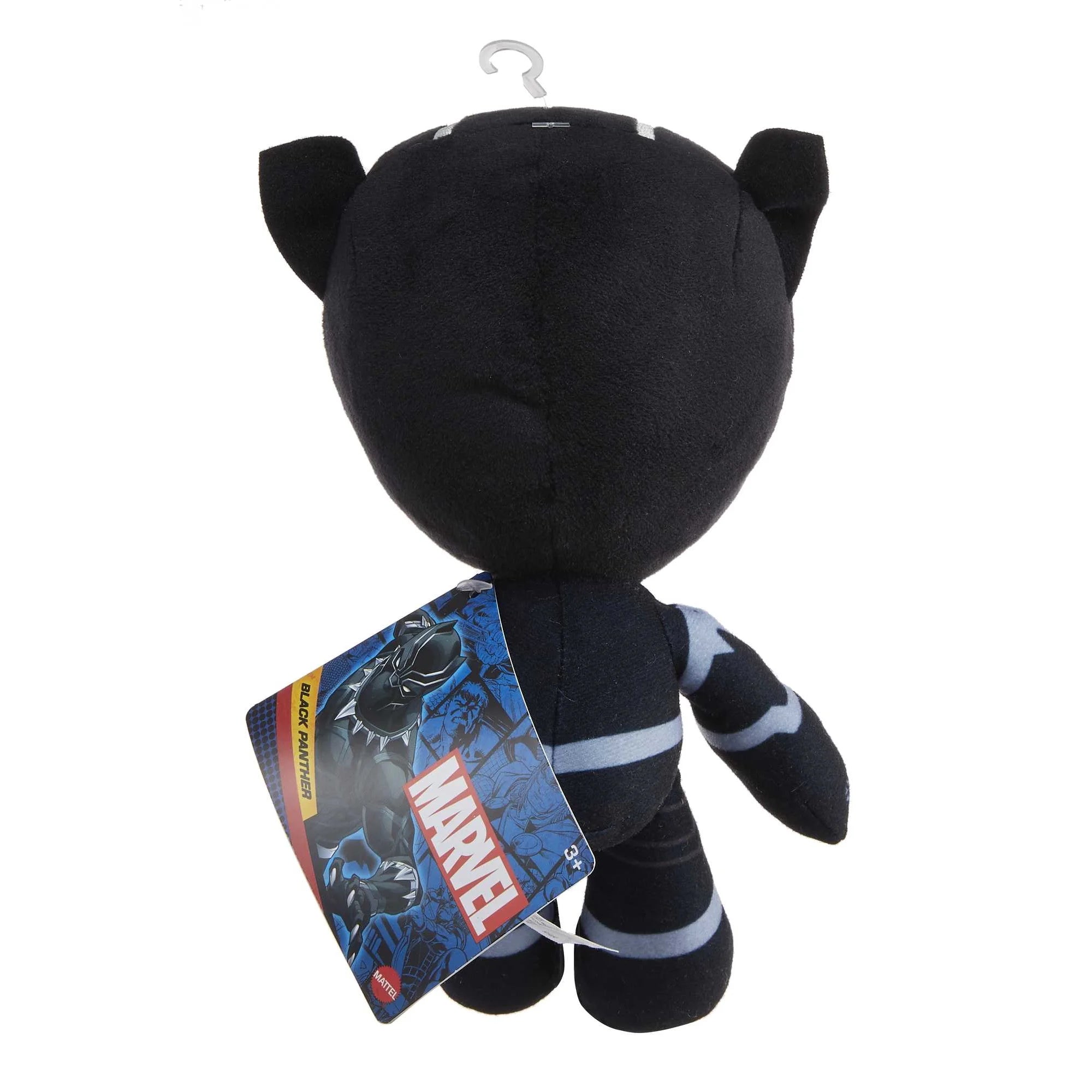 Marvel Plush Character Figure, 8-inch Black Panther Super Hero Soft Doll for Ages 3 Years Old & up | WTWL845XA