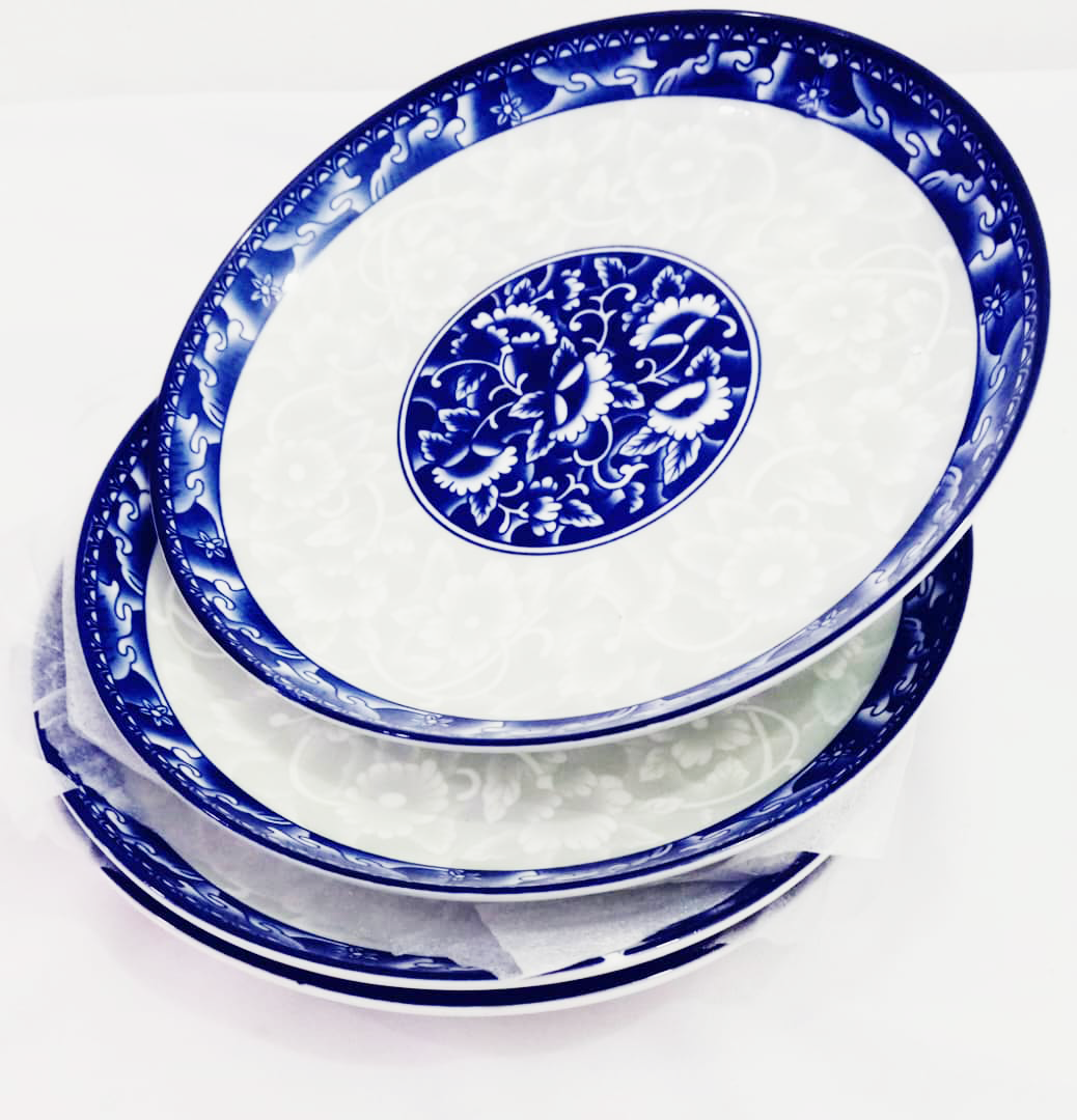 Best Selling Set of Affordable Top Quality Ceramic Breakable Flat Plate (10 Inches) | AHB51a