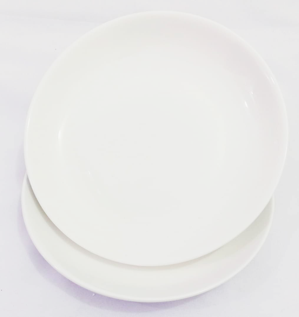 Fancy Top Quality Ceramic Breakable Flat Plate Set (10 Inches) | AHB52a