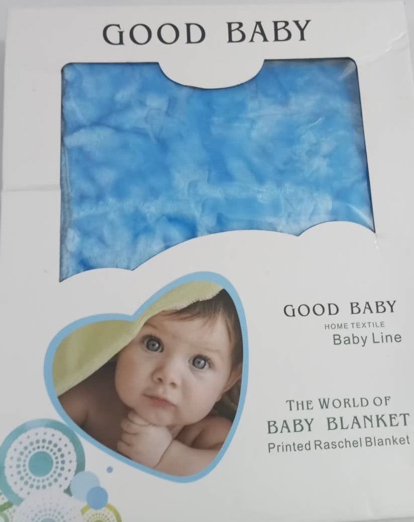 Good Baby Home Textile Baby Line Blanket, Blue | GOM44b