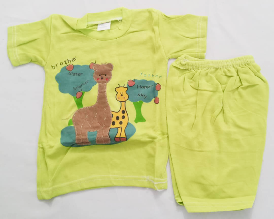 Super Comfy Matching Set Up & Down Unisex Clothes (Shirt & Pants) for Newborn | BLC11a