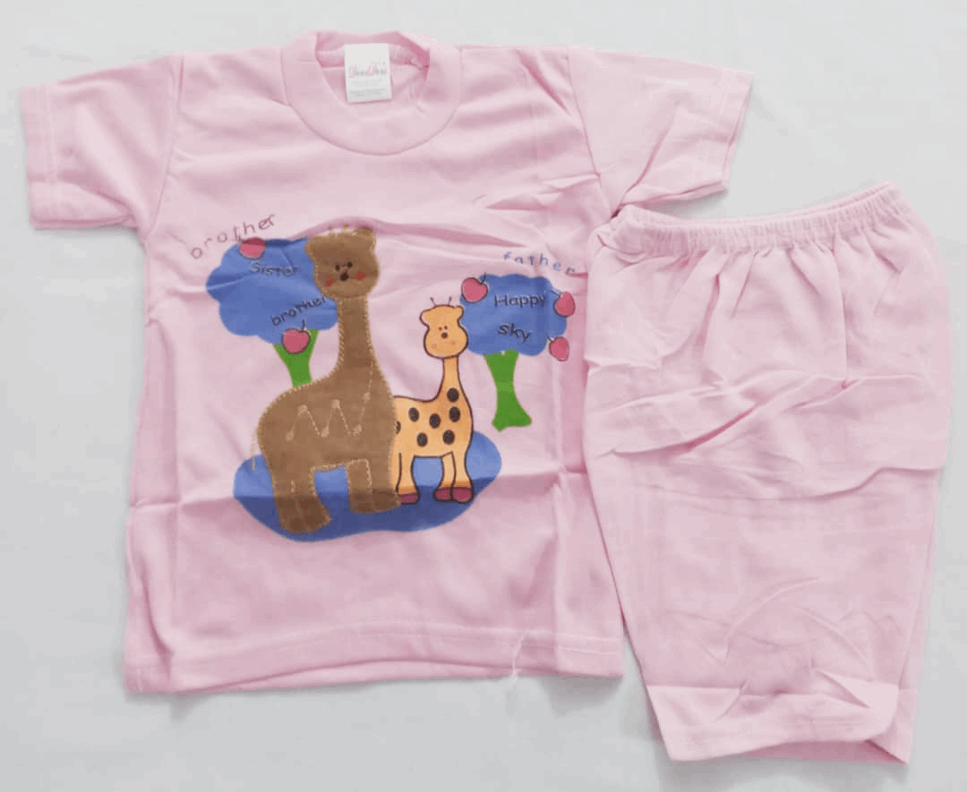 Adorable Matching Set Up & Down Unisex Clothes (Shirt & Pants) for Newborn | BLC11c