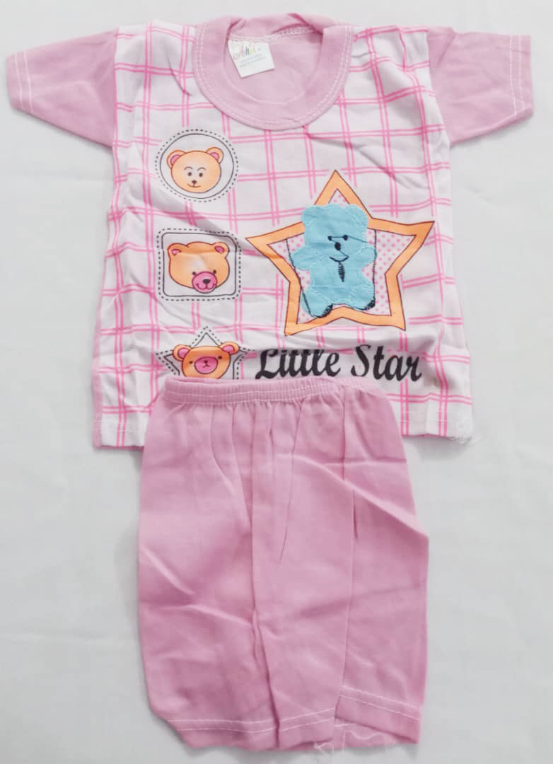 Super Comfy Matching Set Up & Down Unisex Clothes (Shirt & Pants) for Newborn | BLC13c