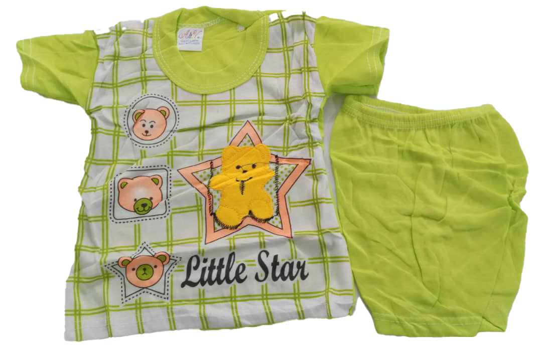 Comfy Matching Set Up & Down Unisex Clothes (Shirt & Pants) for Newborn | BLC13d