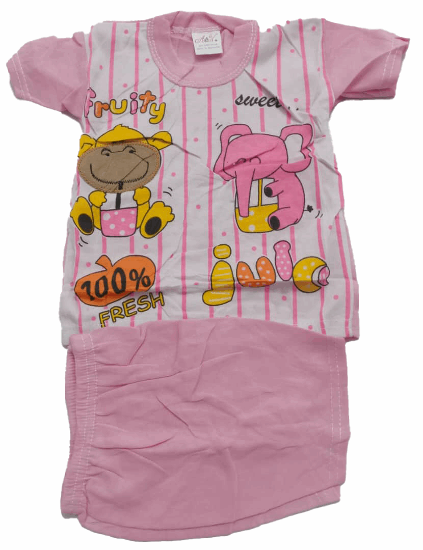 Adorable Matching Set Up & Down Unisex Clothes (Shirt & Pants) for Newborn | BLC14a
