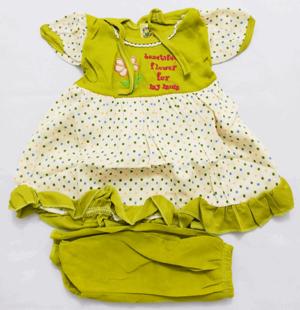Adorable Elegant Newborn Up & Down Clothes Matching Set (Dress & Pants) for Baby Girls | BLC16b