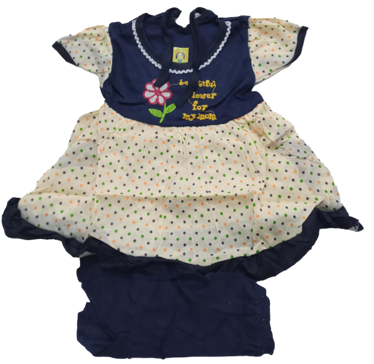 Elegant Comfy Newborn Up & Down Clothes Matching Set (Dress & Pants) for Baby Girls | BLC16d