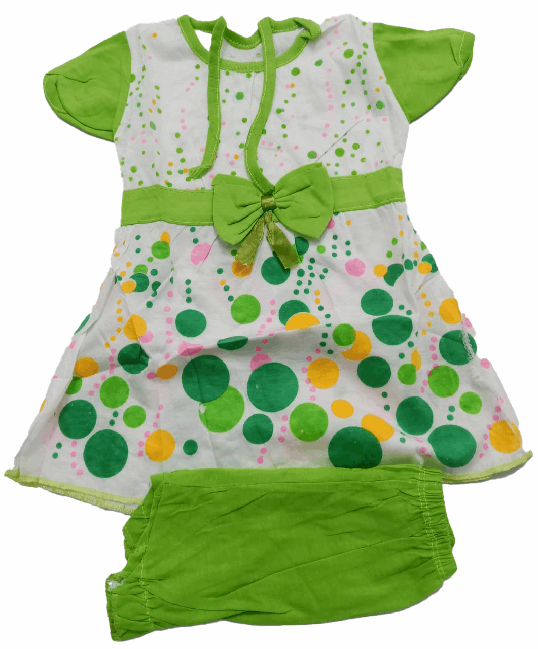 Beautiful Super Comfy Newborn Up & Down Clothes Matching Set (Dress & Pants) for Baby Girls | BLC18d