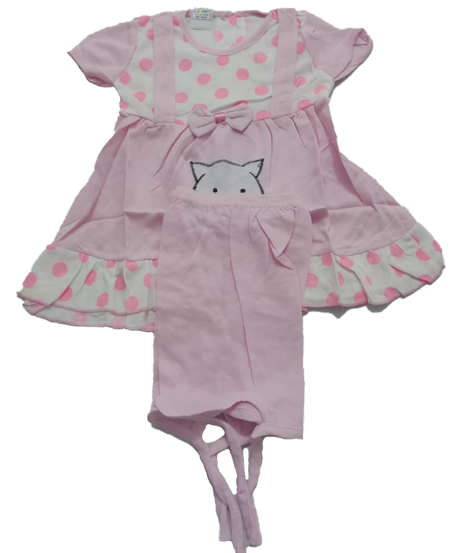 Gorgeous Top Quality Newborn Up & Down Clothes Matching Set (Dress & Pants) for Baby Girls | BLC4a