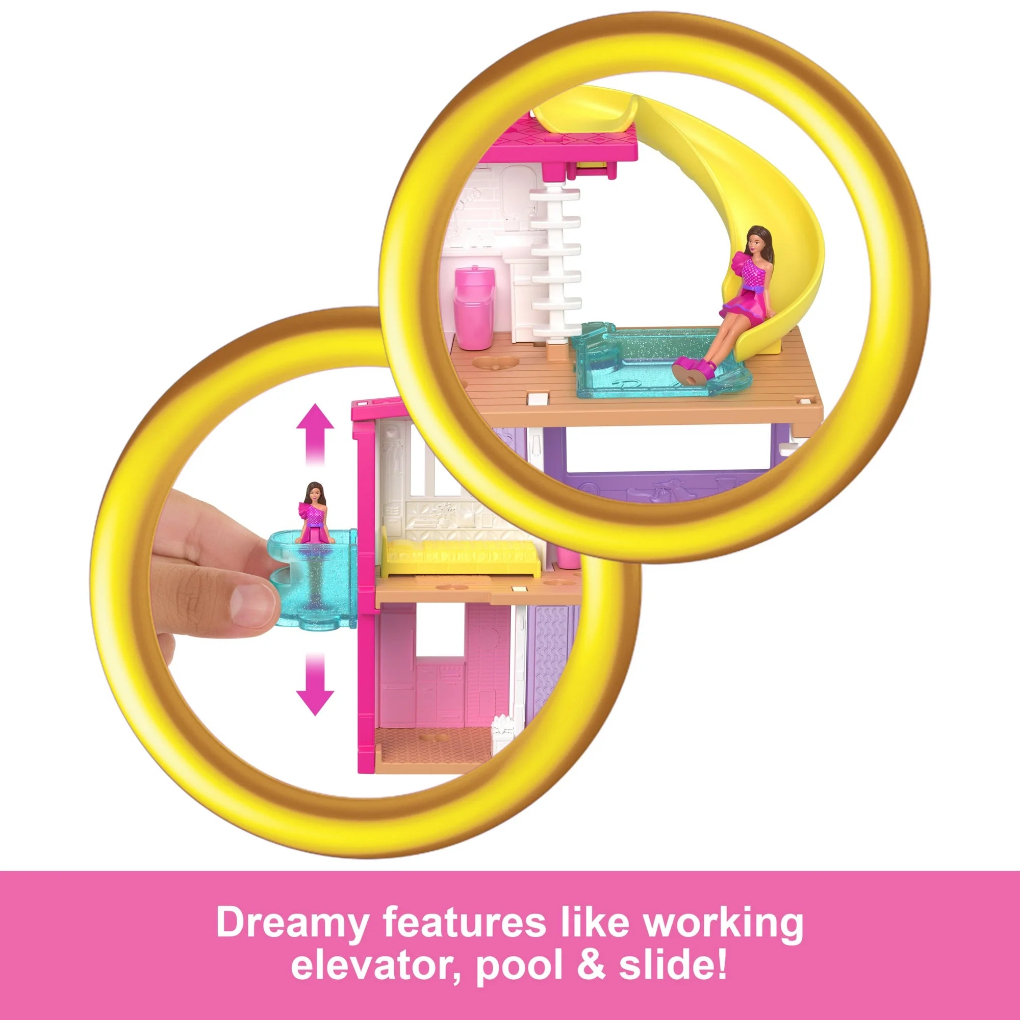 Barbie Mini BarbieLand Doll House Playsets with 1.5-inch Doll, (Styles May Vary), Multicolor | WTWL742XA