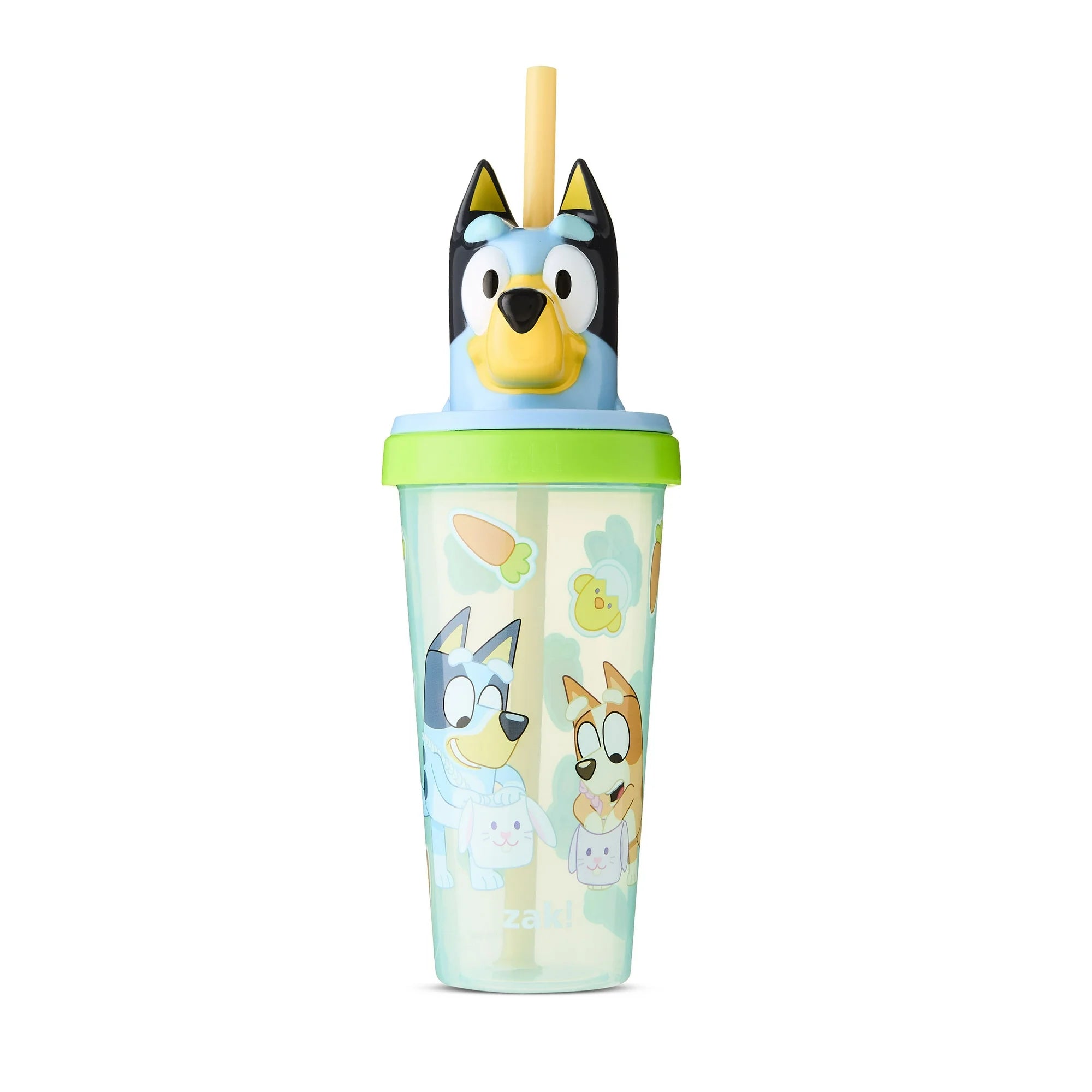 Bluey Easter Super Sipper Tumbler, Durable Plastic Kids Straw Tumbler with Sculpted Character Head, 18oz  | WTWL903XA