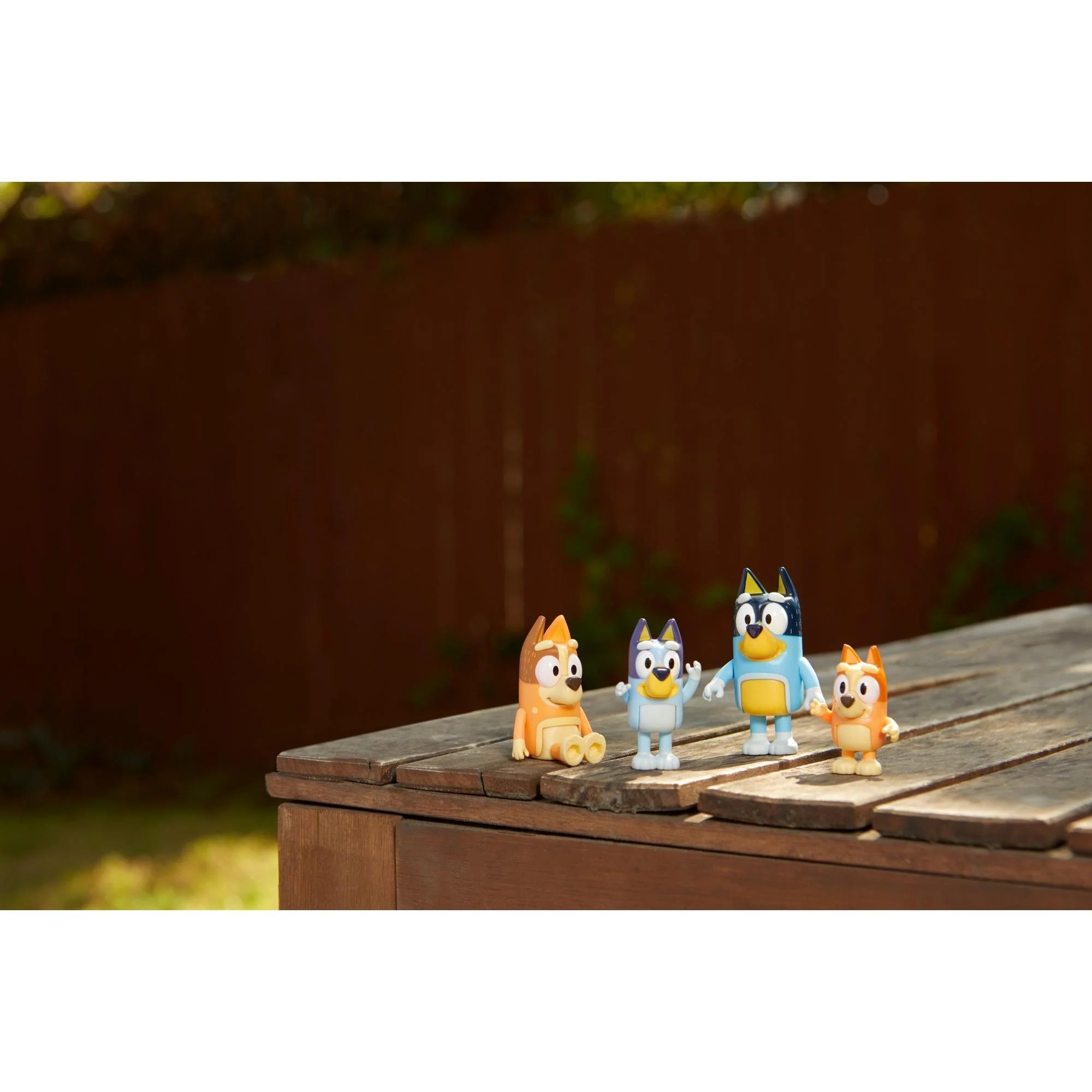 Bluey Family Figure 4-Pack, with Mum Dad Bingo Bluey, Ages 3+, Toddler Toys | WTWL712XA