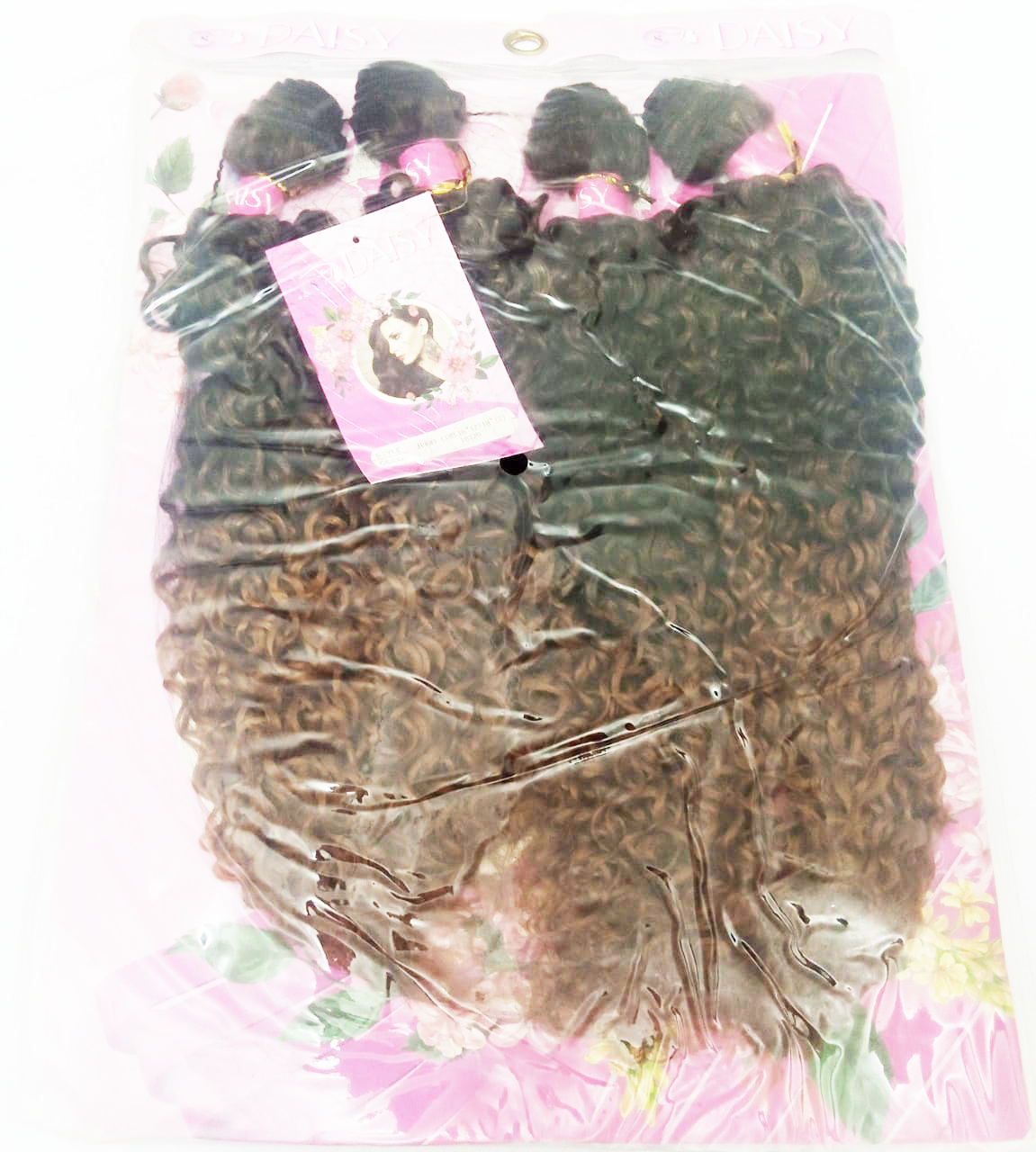 Daisy Natural Hair Feel Jerry Curls Hair Weave on Extension  | CBG20c