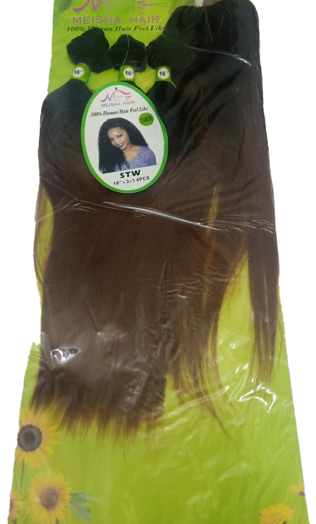 Meisha Hair STW Mix Color Straight Hair Weaveon Extension  |  CBG23a